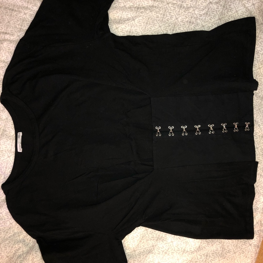 Zara Black Corset Shirt